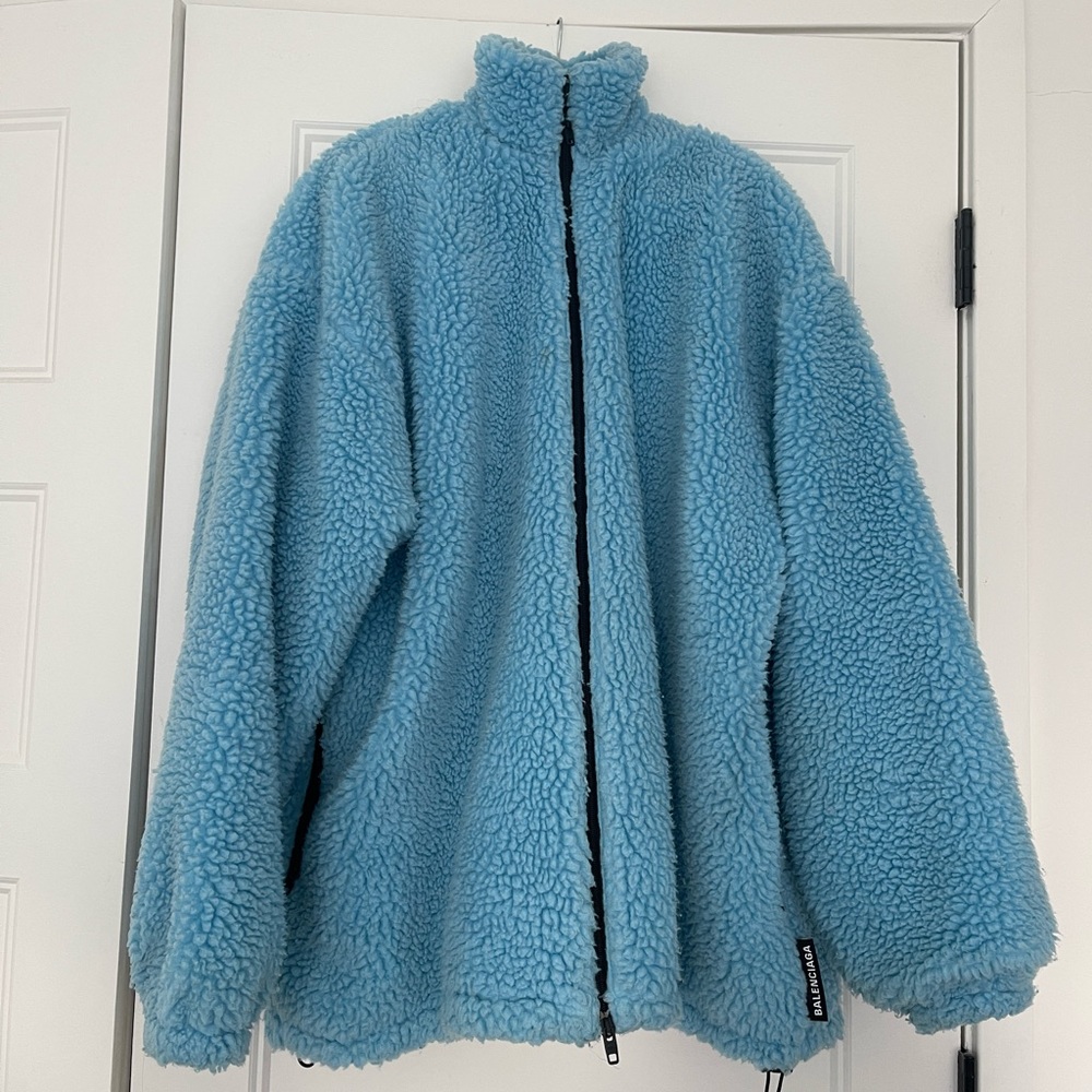 M/L/XL  Blu Alzalea Faux-Fur Jacket